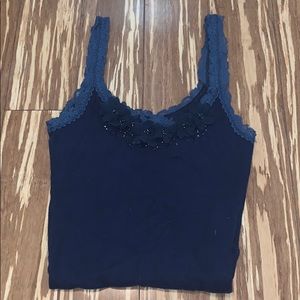 navy tank top